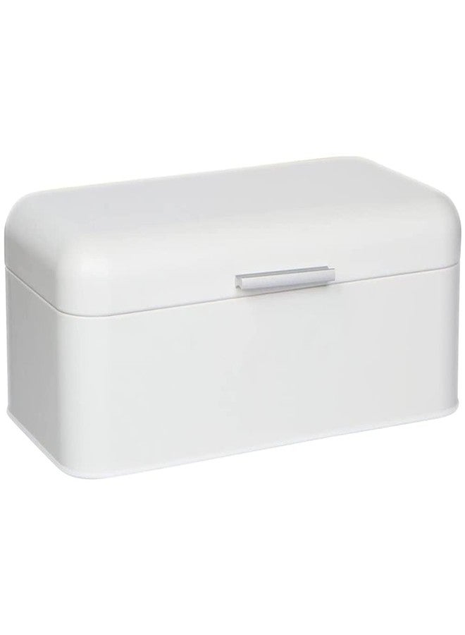 Culinary Couture Extra Large White Bread Box for Kitchen Countertop - Holds 2 Loaves - 16.5" x 9" x 6.5" - Stainless Steel Vintage Bread Boxes for Kitchen Counters - Image 1